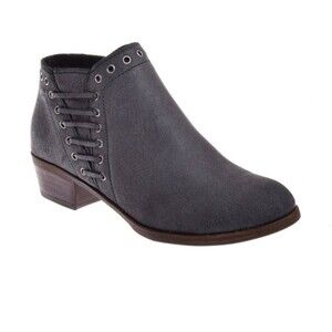 Minnetonka Brenna Bootie Boot Zipper size 9 women’s leather shoe